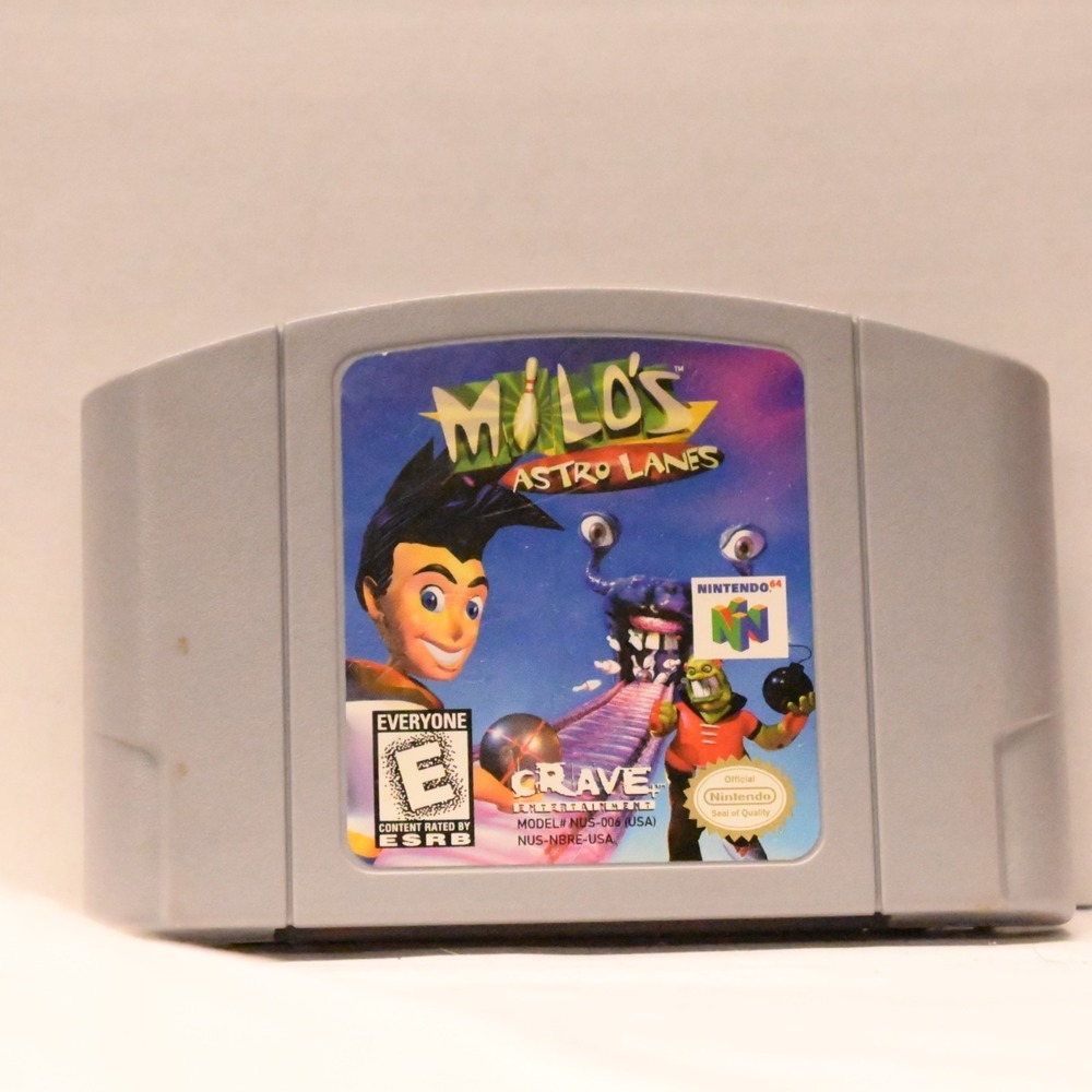 Milo's Astro Lanes Nintendo‎ 64 N64 Authentic Original Cartridge